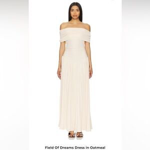 Elegant Off-Shoulder Cream Dress